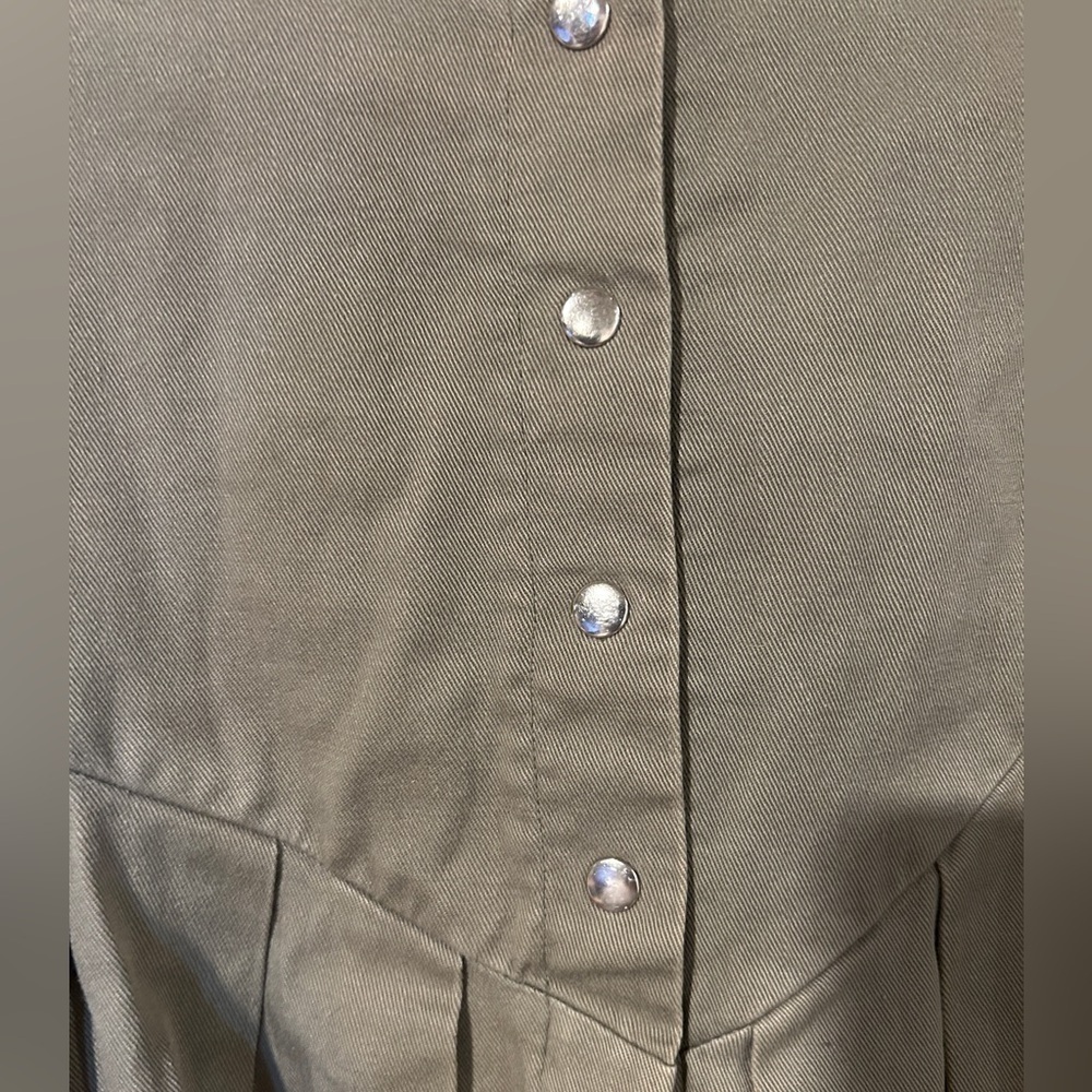 Vintage Club Prive cotton skirt, snap front size 8 - Picture 2 of 8